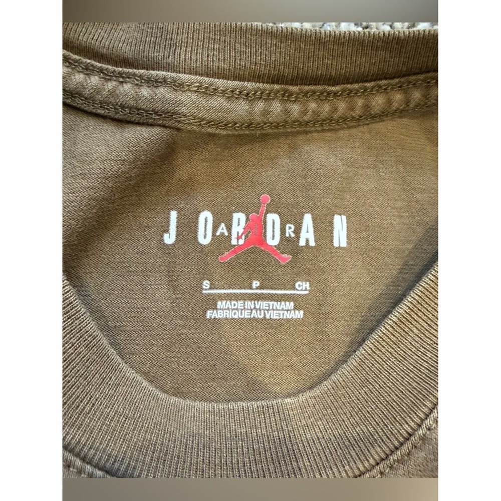Jordan 23 Engineered T-Shirt Brown Short Sleeve Mens Small DV7683-259 - Picture 3 of 7